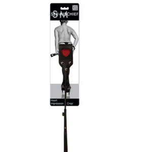 Sex & Mischief Heart Impression Crop Bondage - Floggers/Whips/Crops Sex & Mischief