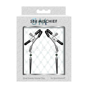 Sex & Mischief Silver Spears Nipple Clips Nipple Toys - Nipple Clamps Sex & Mischief