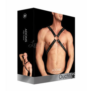 Shots Ouch! Adonis High Halter Black Bondage - Shots Ouch! Bondage Shots Ouch!