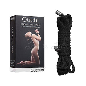 Shots Ouch! Kinbaku Mini Rope 1.5m Black Bondage - Ropes & Tapes Shots Ouch! 