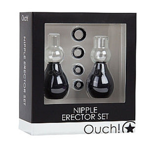 Shots Ouch Nipple Erector Set Black ( Retail Popular Nipple Erector Set) Nipple Toys - Nipple Suckers Shots Ouch!