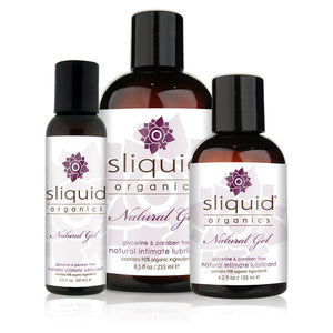 Sliquid Organics Natural Gel Lube 2 oz or 4.2 or 8.5 oz (Newly Replenished) Lubes & Toy Cleaners - Natural & Organic Sliquid