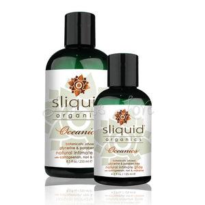 Sliquid Organics Oceanics Water Based Lubricant 125 ML 4.2 FL OZ or 255 ML 8.5 FL OZ (Newly Replenished) Lubes & Toy Cleaners - Natural & Organic Sliquid