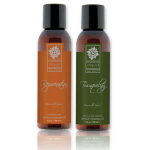 Sliquid Organics Rejuvenation and Tranquility Massage Oil 125 ML 4.2 FL OZ For Us - Sexy Massage Sliquid 