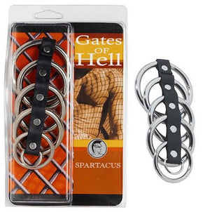 Spartacus 5 Ring Metal Gates Of Hell Bondage - Spartacus Bondage Gear Spartacus