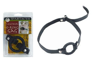 Spartacus Leather Ring Gag in Small, Medium or Large Bondage - Ball & Bit Gags Spartacus
