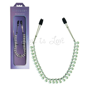 Sportsheets Midnight Pearl Chain Nipple Clips Nipple Toys - Nipple Clamps Sportsheets
