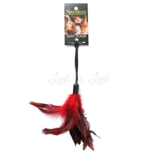 Sportsheets Pleasure Feather Body Tickler Red Bondage - Paddles/Spankers/Ticklers Sportsheets
