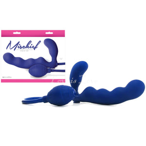 NS Novelties Mischief Inflatable Silicone Strapless Strap-On 7.5 Inch in Blue buy in Singapore LoveisLove U4ria