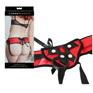 Sportsheets Sunset Lace Corsette Strap On buy in Singapore LoveisLove U4ria