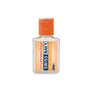 Swiss Navy Water Based Warming Premium Lubricant 2 oz or 4 oz Lubes & Cleaners - Cooling & Warming Swiss Navy 0.68 fl oz (20 ml) 