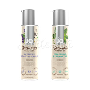 System Jo Naturals Massage Oil Lavender or Peppermint 120 ml / 4 fl oz (Exp 10/24) Buy in Singapore LoveisLove U4Ria