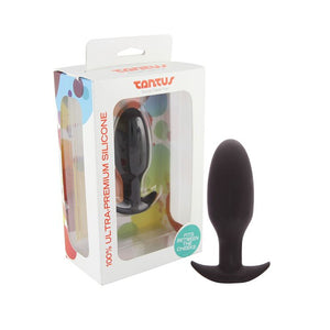 Tantus Ryder Soft Silicone Anal Plug 4 Inch Black or Purple (Newly Replenished on Apr 19) Award-Winning & Famous - Tantus Tantus 