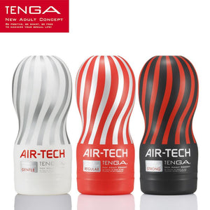 Tenga Air-Tech Reusable Vacuum Cup Gentle (White) or Regular (Red) or Strong (Black) Award-Winning & Famous - Tenga Tenga