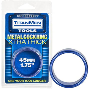 TitanMen Metal Cock Ring XTRA THICK 40mm or 45mm Cock Rings - Metal Cock Rings Doc Johnson 
