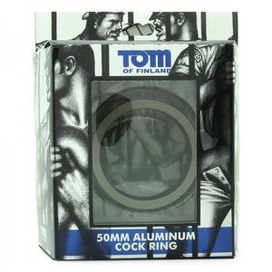 Tom of Finland Aluminum Cock Ring 50 mm or 60 mm For Him - Cock Rings Tom Of Finland 