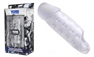 Tom of Finland Clear Smooth Cock Enhancer For Him - Penis Sheath/Sleeve Tom Of Finland 