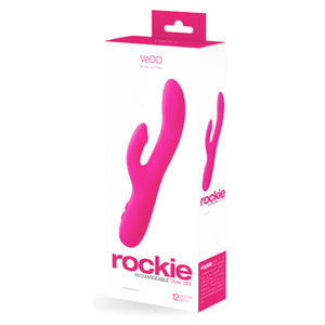 VeDo Rockie Rechargeable Vibrator Foxy Pink Vibrators - Clit Stimulation & G-Spot VeDo 