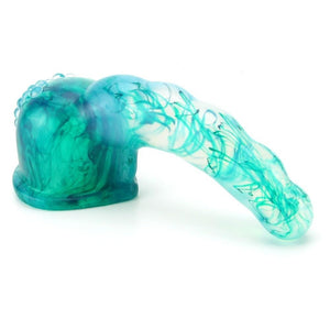 Vixen Creations Gee Whiz Magic Wand Attachment Electric Blue Swirl or Emerald Green Marble Vibrators - Wands & Attachments Vixen Creations Emerald Green Marble 