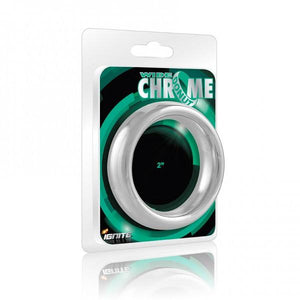 Wide Chrome Donut (4 Sizes Available) For Him - Cock Rings Si Novelties 2" (51mm) 