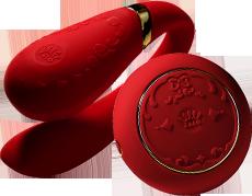 Zalo Versailles Fanfan 8 Mode Rechargeable Remote Control Vibrator Vibrators - Luxury Vibrators Zalo Bright Red 