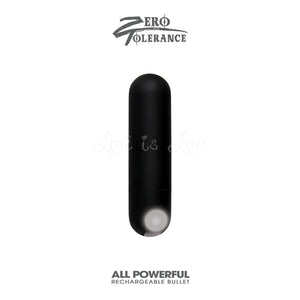 Zero Tolerance All Powerful Rechargeable Bullet (Newly Replenished) Vibrators - Bullet & Egg Zero Tolerance Toys