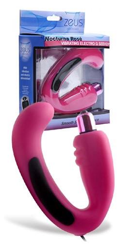 Zeus Nocturna Rose Vibrating Silicone Electro G-Seeker ElectroSex Gear - Zeus Zeus
