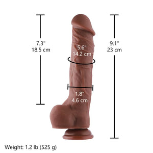Hismith 9.1"Large Lifelike Silicone Dildo with 7.3" Insertable Length Dildo - Realistic Dildos Buy Sex Toys in Singapore LoveisLove U4Ria
