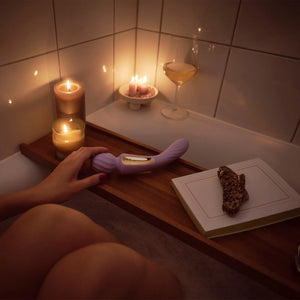 Lelo Switch App-Controlled Double-Sided Wand Vibrator lilac soft pink aqua Lelo Switch App-Controlled Double-Sided Wand Vibrator Award-Winning & Famous - Lelo Buy Sex Toys in Singapore LoveisLove U4Ria