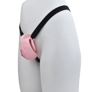Realistic Nude Vagina Male Chastity Cage with 4 Rings, Pink Jewelled Silver Metal Plug and Belt For Him - Chastity Devices Buy Sex Toys in Singapore LoveisLove U4Ria