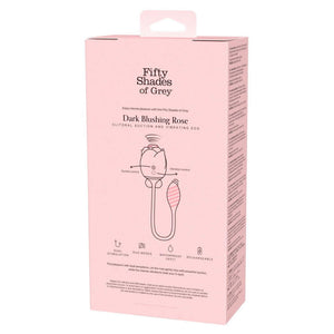 Fifty Shades of Grey Dark Blushing Rose Clitoral Suction And Vibrating Egg For Her - Clitoral Suction Buy Sex Toys in Singapore LoveisLove U4Ria