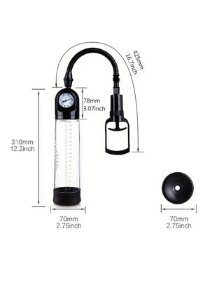 Manual Penis Enhancer Pump with Meter For Him - Penis Pumps & Enlargers Buy in Singapore LoveisLove U4Ria