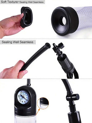 Manual Penis Enhancer Pump with Meter For Him - Penis Pumps & Enlargers Buy in Singapore LoveisLove U4Ria