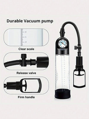 Manual Penis Enhancer Pump with Meter For Him - Penis Pumps & Enlargers Buy in Singapore LoveisLove U4Ria
