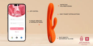 Honey Play Box Terri App-Controlled Kinky Finger Tapping Rabbit Vibrator Purple Buy in Singapore LoveisLove U4Ria