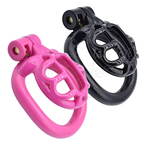 Turtle Chastity Cage 4-Piece Ring Kit #78 Black or Pink