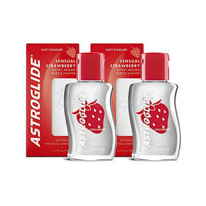 Astroglide Strawberry Flavored Lubricant 73.9 ML 2.5 FL OZ (Expiry 2026)(Limited Period Sale )