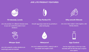 We-Vibe Jive Lite App-Control Egg Vibrator Purple Vibrators - Bullet & Egg  Buy in Singapore LoveisLove U4Ria