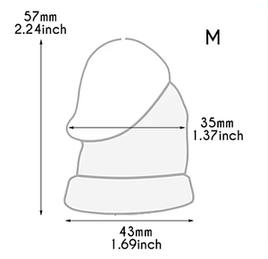 Stainless Steel Silicone Penis Inverted Chastity Cage with Catheter 45 mm #406