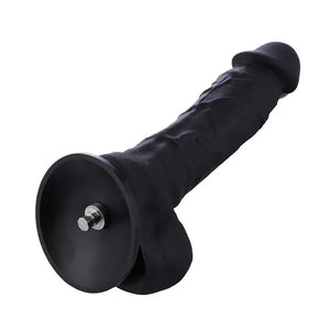 Hismith 8.3" Flexible Lifelike Silicone Black Dildo with Keel for Hismith Sex Machines Dildo - Realistic Dildos Buy Sex Toys in Singapore LoveisLove U4Ria