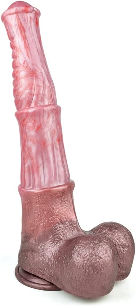 Ferghana Horse Large Fantasy Silicone Dildo with Suction Cup 13.8 Inch