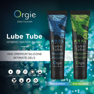 Orgie Anal Sensitive or Comfort Lube Tube Hybrid Intimate Gel 100 ML 3.4 FL OZ  Buy in Singapore LoveisLove U4Ria