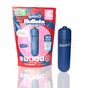 Screaming O 4T Super Powered One Touch Vibrating Bullet Blueberry