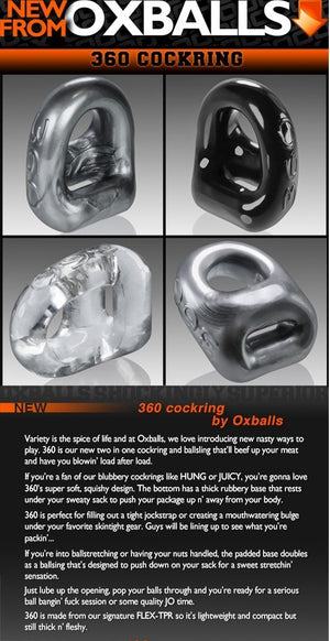Oxballs 360 Dual Cockring and BallSling OX-3013