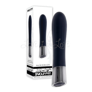 Evolved Back In Black SIlicone Bullet Vibrator Vibrators - Bullet & Egg Buy in Singapore LoveisLove U4Ria