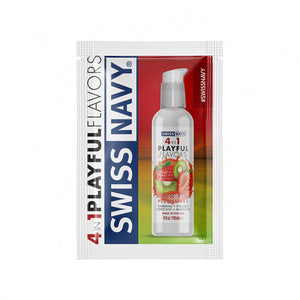 Swiss Navy 4 In 1 Playful Flavors Warming Water Based Lubricant  4 fl oz 118 ml Buy in Singapore LoveisLove U4Ria Cotton Candy or Strawberry/Kiwi or Limited Edition Sweet Hearts