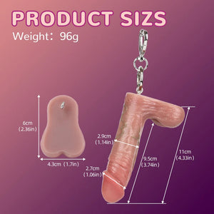 Realistic Insertable Silicone Dildo Pendant Keychain Dildos - Realistic Dildos Buy Sex Toys in Singapore LoveisLove U4Ria