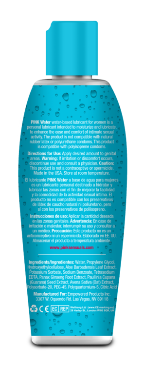 Pink Water Based Lubricant (New Packaging) Lubes & Toys Cleaners - Water Based Buy in Singapore LoveisLove U4Ria