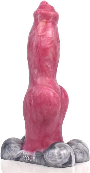 German Shepherd Medium Fantasy Silicone Dildo with Suction Cup 8 Inch