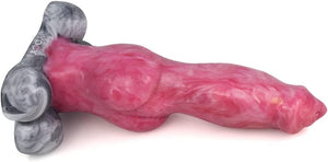 German Shepherd Medium Fantasy Silicone Dildo with Suction Cup 8 Inch